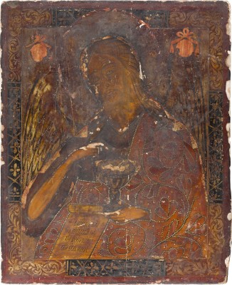 Bild GROSSE IKONE MIT JOHANNES DEM VORLÄUFER AUS EINER DEESIS