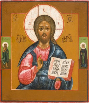 Picture IKONE MIT CHRISTUS PANTOKRATOR