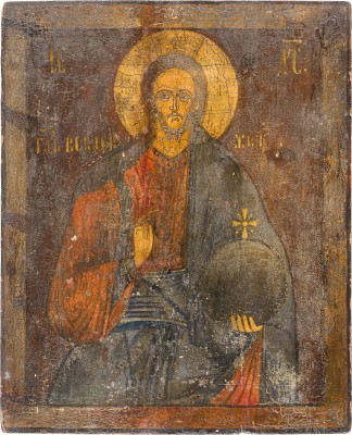 Bild GROSSFORMATIGE IKONE MIT CHRISTUS DEM WELTENHERRSCHER