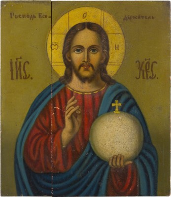 Bild IKONE MIT CHRISTUS DEM WELTENHERRSCHER