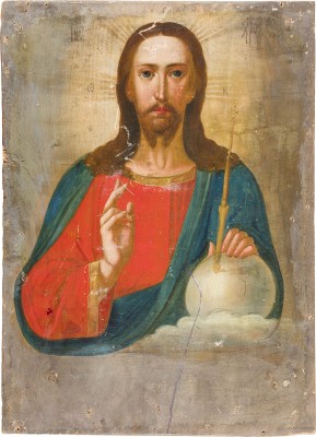 Bild IKONE MIT CHRISTUS DEM WELTENHERRSCHER