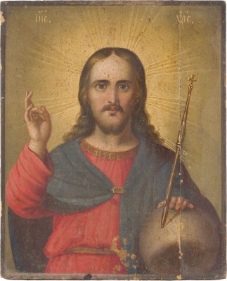Bild IKONE MIT CHRISTUS DEM WELTENHERRSCHER