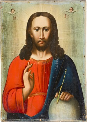 Bild IKONE MIT CHRISTUS DEM WELTENHERRSCHER