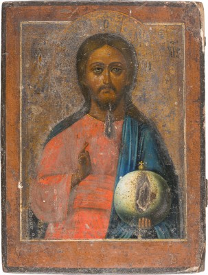 Bild IKONE MIT CHRISTUS DEM WELTENHERRSCHER