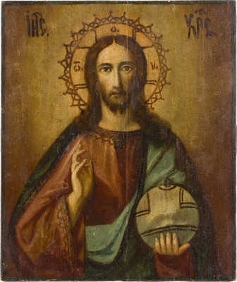 Bild IKONE MIT CHRISTUS DEM WELTENHERRSCHER