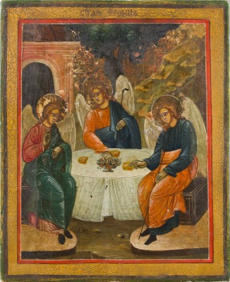 Picture KLEINE IKONE MIT DER ALTTESTAMENTLICHEN DREIFALTIGKEIT