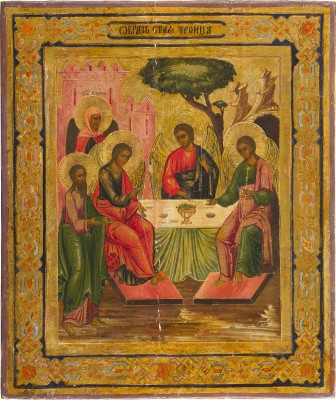 Picture IKONE MIT DER ALTTESTAMENTLICHEN DREIFALTIGKEIT