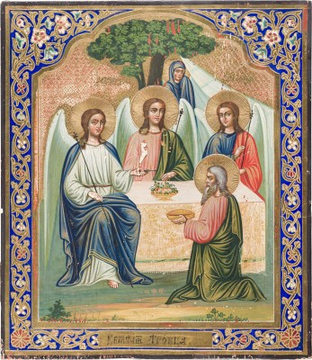 Picture GROSSE IKONE MIT DER ALTTESTAMENTLICHEN DREIFALTIGKEIT