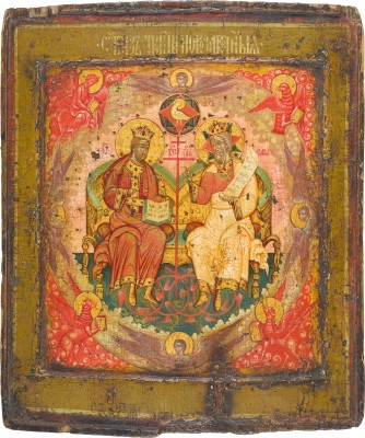 Bild IKONE MIT DER NEUTESTAMENTLICHEN DREIFALTIGKEIT