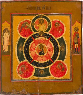 Bild IKONE MIT DEM 'ALLES SEHENDEN AUGE GOTTES'