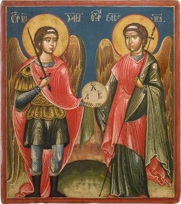 Bild IKONE MIT DEN ERZENGELN MICHAEL UND GABRIEL