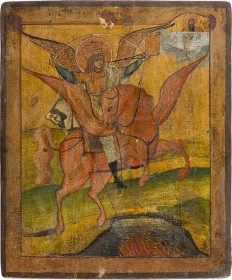 Bild IKONE MIT DEM ERZENGEL MICHAEL ARCHISTRATEGOS ALS APOKALYPTISCHER REITER