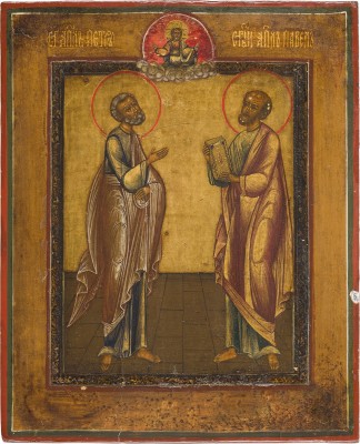 Bild KLEINE IKONE MIT DEN APOSTELN PETRUS UND PAULUS