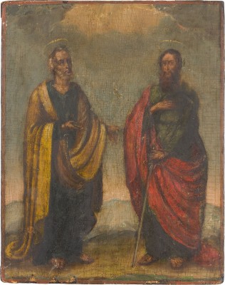 Bild IKONE MIT DEN APOSTELN PETRUS UND PAULUS
