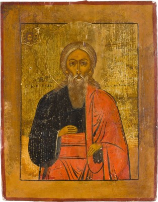 Bild SELTENE IKONE MIT DEM HEILIGEN SIMEON, DEM GOTTTRÄGER