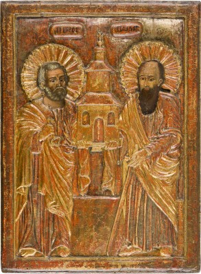 Bild GROSSFORMATIGE IKONE MIT DEN APOSTELN PETRUS UND PAULUS