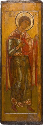 Bild MONUMENTALE IKONE MIT DEM HEILIGEN GEORG AUS EINER KIRCHEN-IKONOSTASE