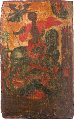Picture GROSSE IKONE MIT DEM HEILIGEN GEORG DEM DRACHENTÖTER