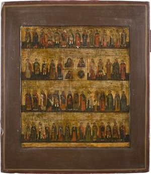 Bild SELTENE IKONE MIT 'HEILIGEN, WELCHEN VON GOTT DIE GABE ZU HEILEN GEGEBEN IST'