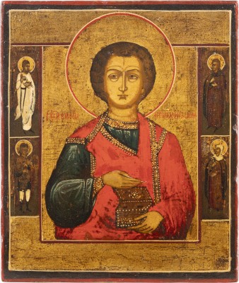 Bild KLEINE IKONE MIT DEM HEILIGEN PANTELEIMON