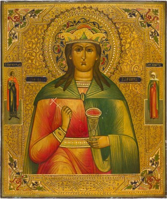 Picture FEINE IKONE MIT DER MÄRTYRERIN BARBARA