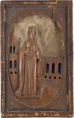 Picture MINIATUR-IKONE MIT DER HEILIGEN BARBARA