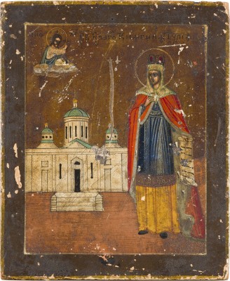 Bild KLEINE IKONE MIT DER HEILIGEN JULIANA