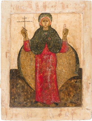 Picture GROSSFORMATIGE IKONE MIT DER HEILIGEN PARASKEWA AUS EINER KIRCHEN-IKONOSTASE