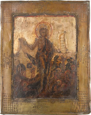 Picture IKONE MIT DER HEILIGEN MARIA VON ÄGYPTEN MIT VITA-SZENEN MIT BASMA