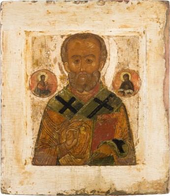 Picture SEHR FEINE IKONE MIT DEM HEILIGEN NIKOLAUS VON MYRA
