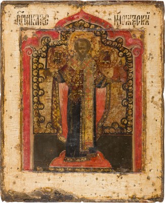 Picture IKONE MIT DEM HEILIGEN NIKOLAUS VON MOSCHAISK