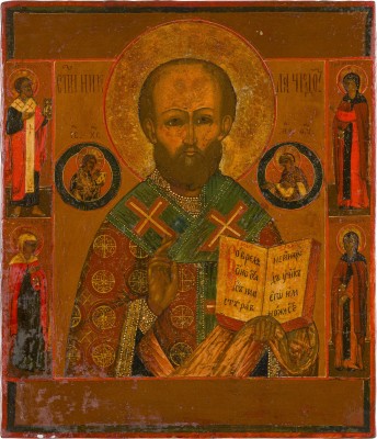 Picture IKONE MIT DEM HEILIGEN NIKOLAUS VON MYRA