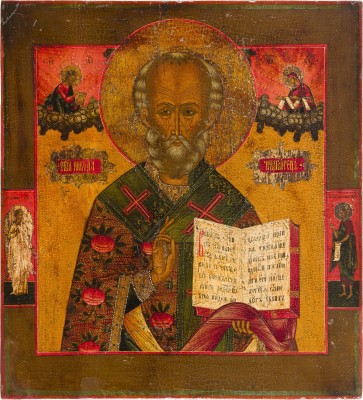 Picture GROSSE IKONE MIT DEM HEILIGEN NIKOLAUS VON MYRA