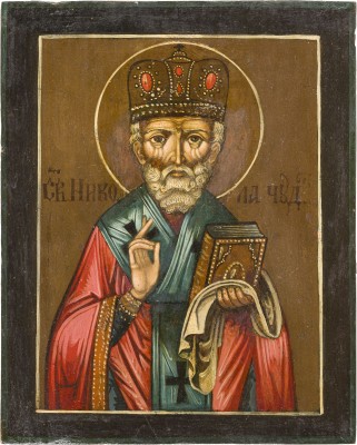 Picture KLEINE IKONE MIT DEM HEILIGEN NIKOLAUS VON MYRA