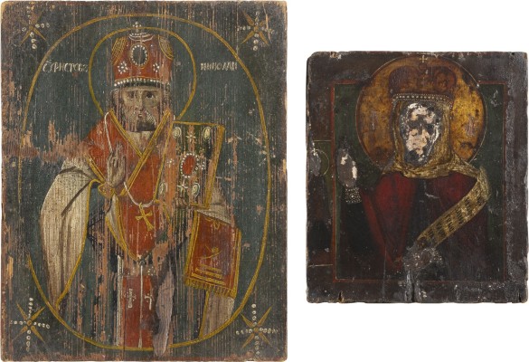Picture ZWEI IKONEN: HEILIGE PARASKEWA UND NIKOLAUS VON MYRA
