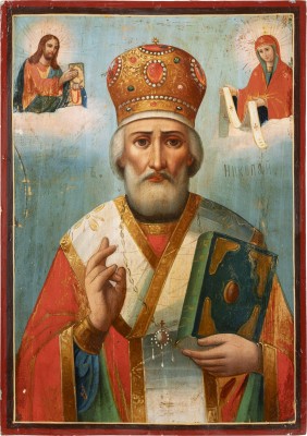 Bild KLEINE IKONE MIT DEM HEILIGEN NIKOLAUS VON MYRA