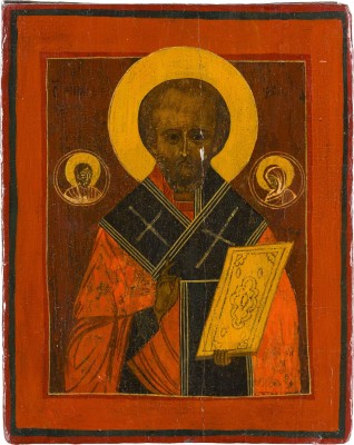 Picture KLEINE IKONE MIT DEM HEILIGEN NIKOLAUS VON MYRA
