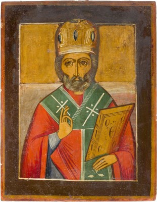 Picture KLEINE IKONE MIT DEM HEILIGEN NIKOLAUS VON MYRA
