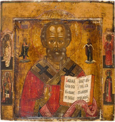 Bild IKONE MIT DEM HEILIGEN NIKOLAUS VON MYRA