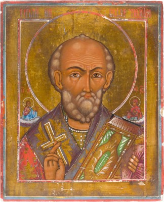 Picture KLEINE IKONE MIT DEM HEILIGEN NIKOLAUS VON MYRA
