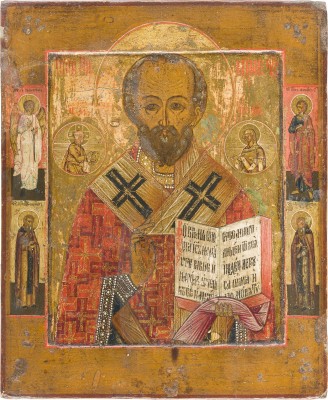 Bild KLEINE IKONE MIT DEM HEILIGEN NIKOLAUS VON MYRA