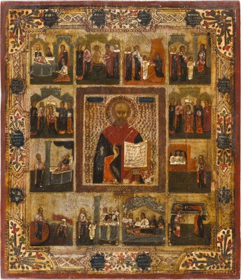 Bild VITA-IKONE MIT DEM HEILIGEN NIKOLAUS VON MYRA