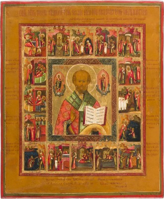 Bild VITA-IKONE MIT DEM HEILIGEN NIKOLAUS VON MYRA