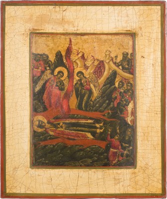 Bild IKONE MIT DER AUFFINDUNG DES LEICHNAMS DES HEILIGEN GLEBS