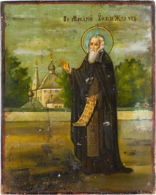 Bild KLEINE IKONE MIT DEM HEILIGEN MAKARIOS VON UNZHA