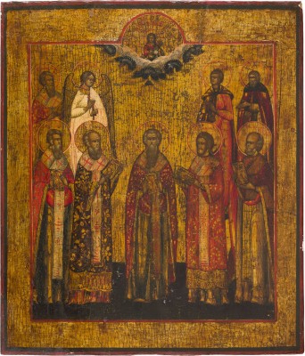 Picture PATRONATSIKONE MIT NEUN AUSGEWÄHLTEN HEILIGEN