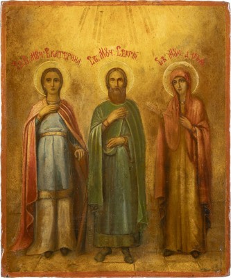 Picture PATRONATSIKONE MIT DREI HEILIGEN