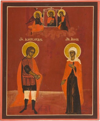Picture IKONE MIT DEN HEILIGEN ALEXANDER NEWSKI UND ANNA