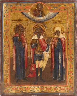 Bild IKONE MIT DREI HEILIGEN