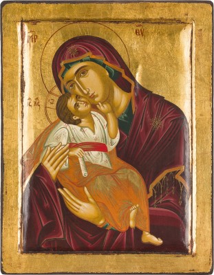 Picture IKONE MIT DER GOTTESMUTTER GLYKOPHILOUSA (SÜSSKÜSSENDE)